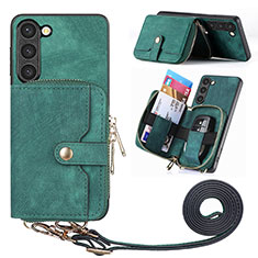 Funda Silicona Goma de Cuero Carcasa SD4 para Samsung Galaxy S25 5G Verde