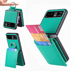 Funda Silicona Goma de Cuero Carcasa SD5 para Motorola Moto Razr 40 5G Verde