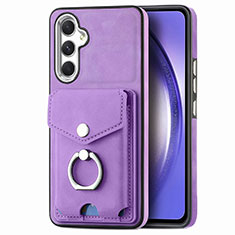 Funda Silicona Goma de Cuero Carcasa SD5 para Samsung Galaxy A54 5G Purpura Claro