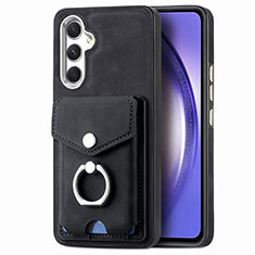 Funda Silicona Goma de Cuero Carcasa SD5 para Samsung Galaxy Quantum4 5G Negro