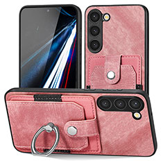 Funda Silicona Goma de Cuero Carcasa SD5 para Samsung Galaxy S23 5G Rosa