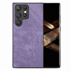 Funda Silicona Goma de Cuero Carcasa SD5 para Samsung Galaxy S24 Ultra 5G Purpura Claro