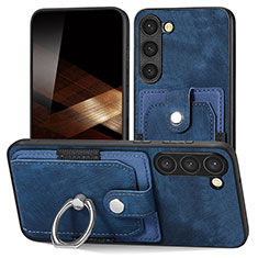 Funda Silicona Goma de Cuero Carcasa SD5 para Samsung Galaxy S25 5G Azul