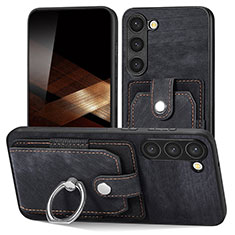 Funda Silicona Goma de Cuero Carcasa SD5 para Samsung Galaxy S25 Plus 5G Negro