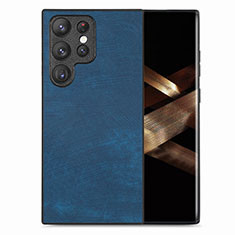 Funda Silicona Goma de Cuero Carcasa SD5 para Samsung Galaxy S25 Ultra 5G Azul