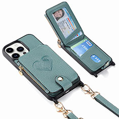 Funda Silicona Goma de Cuero Carcasa SD6 para Apple iPhone 13 Pro Max Azul