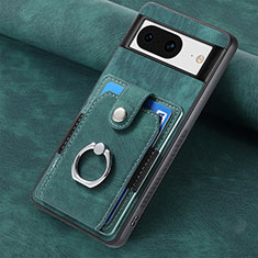 Funda Silicona Goma de Cuero Carcasa SD6 para Google Pixel 8 5G Verde