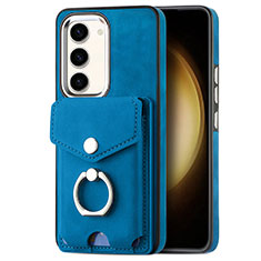 Funda Silicona Goma de Cuero Carcasa SD7 para Samsung Galaxy S23 Plus 5G Azul