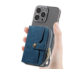 Funda Silicona Goma de Cuero Carcasa SD8 para Apple iPhone 14 Pro Azul