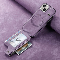 Funda Silicona Goma de Cuero Carcasa SD9 para Apple iPhone 13 Purpura Claro