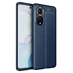 Funda Silicona Goma de Cuero Carcasa WL1 para Huawei Honor 50 5G Azul