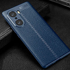 Funda Silicona Goma de Cuero Carcasa WL1 para Huawei Honor 60 Pro 5G Azul