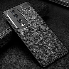 Funda Silicona Goma de Cuero Carcasa WL1 para Huawei Honor 70 Pro 5G Negro