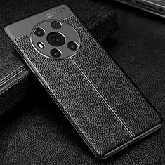 Funda Silicona Goma de Cuero Carcasa WL1 para Huawei Honor Magic3 5G Negro