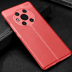 Funda Silicona Goma de Cuero Carcasa WL1 para Huawei Honor Magic3 5G Rojo