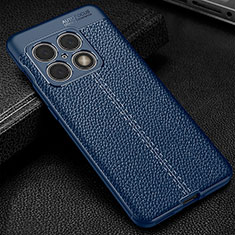 Funda Silicona Goma de Cuero Carcasa WL1 para OnePlus 10 Pro 5G Azul