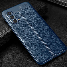 Funda Silicona Goma de Cuero Carcasa WL1 para OnePlus Nord CE 5G Azul