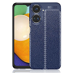 Funda Silicona Goma de Cuero Carcasa WL1 para Realme 10 4G Azul