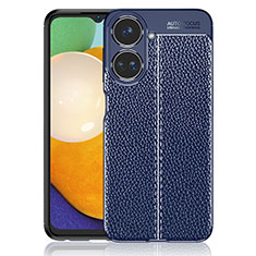 Funda Silicona Goma de Cuero Carcasa WL1 para Realme 10 Pro 5G Azul