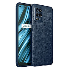 Funda Silicona Goma de Cuero Carcasa WL1 para Realme 8 5G Azul