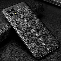 Funda Silicona Goma de Cuero Carcasa WL1 para Realme 8i Negro