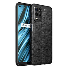 Funda Silicona Goma de Cuero Carcasa WL1 para Realme 9 5G India Negro