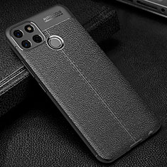 Funda Silicona Goma de Cuero Carcasa WL1 para Realme C12 Negro