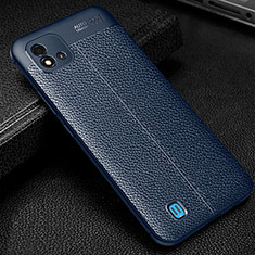 Funda Silicona Goma de Cuero Carcasa WL1 para Realme C20A Azul