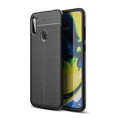 Funda Silicona Goma de Cuero Carcasa WL1 para Samsung Galaxy A11 Negro