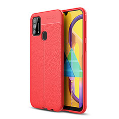 Funda Silicona Goma de Cuero Carcasa WL1 para Samsung Galaxy M31 Prime Edition Rojo