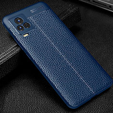 Funda Silicona Goma de Cuero Carcasa WL1 para Vivo iQOO 7 Legend 5G Azul