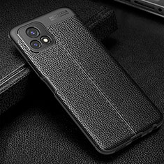 Funda Silicona Goma de Cuero Carcasa WL1 para Vivo iQOO U3x 5G Negro