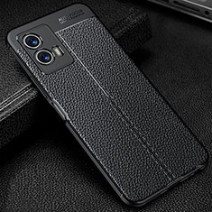 Funda Silicona Goma de Cuero Carcasa WL1 para Vivo iQOO U5 5G Negro