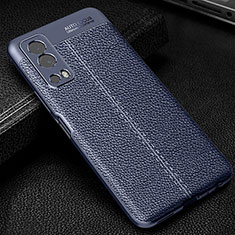 Funda Silicona Goma de Cuero Carcasa WL1 para Vivo iQOO Z3 5G Azul