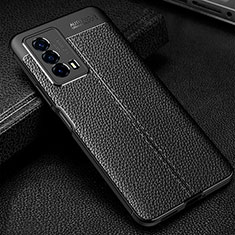 Funda Silicona Goma de Cuero Carcasa WL1 para Vivo iQOO Z5 5G Negro