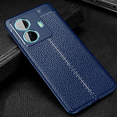 Funda Silicona Goma de Cuero Carcasa WL1 para Vivo T1 5G Azul