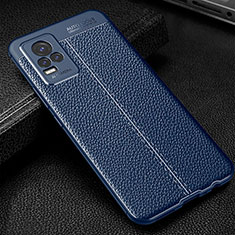 Funda Silicona Goma de Cuero Carcasa WL1 para Vivo V21e 4G Azul