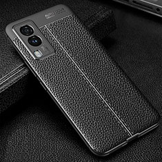 Funda Silicona Goma de Cuero Carcasa WL1 para Vivo V21e 5G Negro