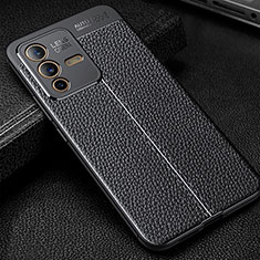 Funda Silicona Goma de Cuero Carcasa WL1 para Vivo V23 5G Negro