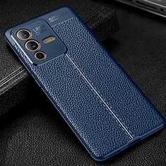 Funda Silicona Goma de Cuero Carcasa WL1 para Vivo V23 Pro 5G Azul