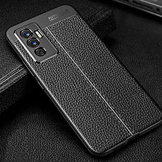 Funda Silicona Goma de Cuero Carcasa WL1 para Vivo V23e 5G Negro