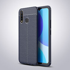 Funda Silicona Goma de Cuero Carcasa WL1 para Vivo Y19 Azul