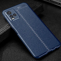 Funda Silicona Goma de Cuero Carcasa WL1 para Vivo Y21e Azul