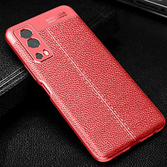 Funda Silicona Goma de Cuero Carcasa WL1 para Vivo Y52 5G Rojo