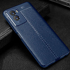 Funda Silicona Goma de Cuero Carcasa WL1 para Vivo Y55s (2021) Azul