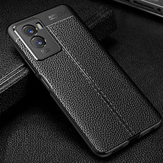 Funda Silicona Goma de Cuero Carcasa WL1 para Vivo Y55s (2021) Negro