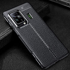 Funda Silicona Goma de Cuero Carcasa WL1 para Xiaomi Black Shark 5 Pro 5G Negro