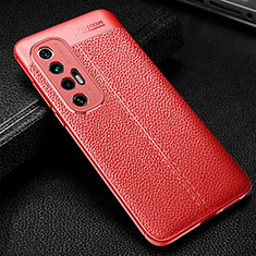 Funda Silicona Goma de Cuero Carcasa WL1 para Xiaomi Mi 10S 5G Rojo