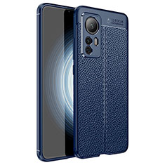 Funda Silicona Goma de Cuero Carcasa WL1 para Xiaomi Mi 12T 5G Azul