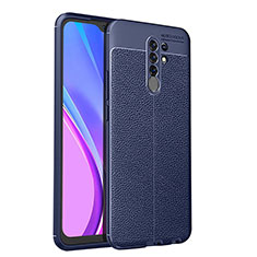 Funda Silicona Goma de Cuero Carcasa WL1 para Xiaomi Poco M2 Azul